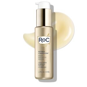 RoC Retinol Correxion Deep Wrinkle Retinol Face Serum with Ascorbic Acid, Daily Anti-Aging Skin Care Treatment for Fine Lines, Dark Spots, Acne Scars, 1 Ounce (Packaging May Vary) RoC Retinol Correxion Deep Wrinkle Retinol Face Serum with Ascorbic Acid, Daily Anti-Aging Skin Care Treatment for Fine Lines, Dark Spots, Acne Scars, 1 Ounce (Packaging May Vary)