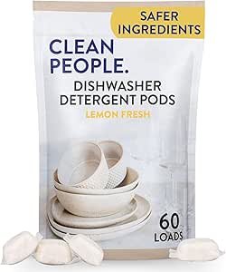 Dishwasher Detergent Review The Clean People Pods Sparkling Clean and Grease-Free